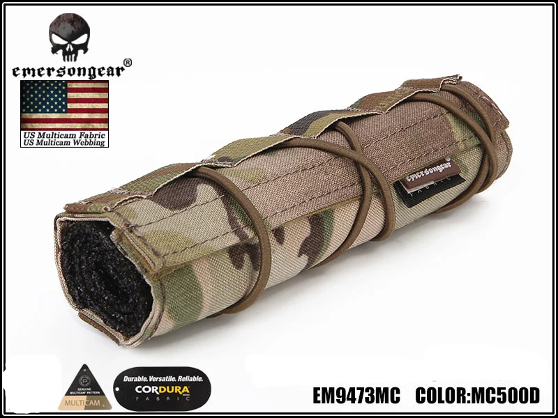 Emerson 18 см страйкбол подавитель крышка Emersongear Тактический аксессуар Quick Release CP подавитель Чехол Molle