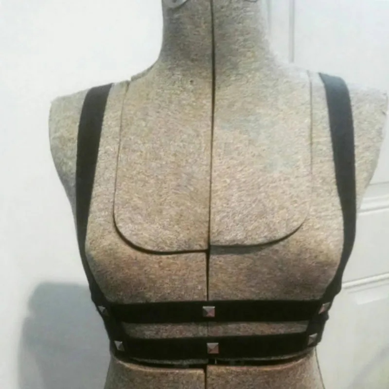 Новая мода пастельный гот Женский Под Бюст Бандаж Бюстгальтер Готический