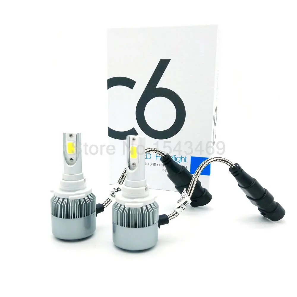 Новый Мини Адаптер 3800lm 9006 HB4 Автомобилей СВЕТОДИОДНЫЕ Фары Plug & Play Kit Auto фары