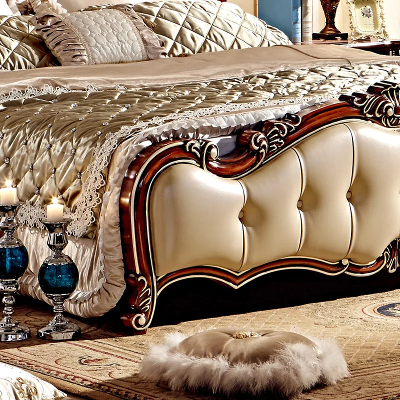 Европейский стиль высокое качество 5 шт. набор для спальни с резьбой от Foshan Furniture |