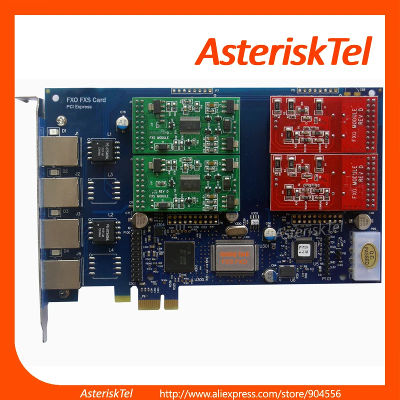 FXO FXS карты карта Asterisk TDM410 с 2 + порта PCI E Elastix Freepbx Issabel VitalPBX VoIP шлюз АТС SIP дутый|fxo