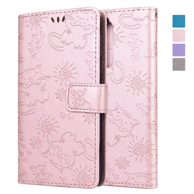 GrandEver Luxury Flip Leather For Nokia 8 Cover Soft TPU Lanyard Enhanced Protection Cat Exquisite Handmade Butterfly Coque | Мобильные