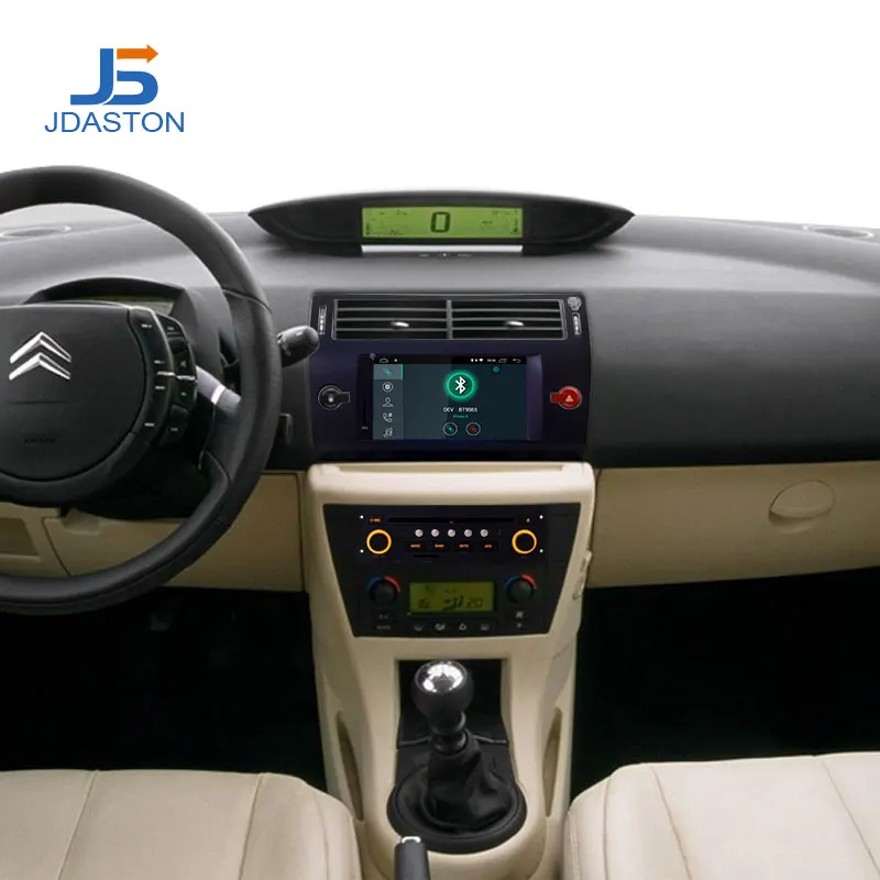 JDASTON Android 10,0 автомобильный dvd-плеер для Citroen C4 Quatre Triumph gps Навигация Аудио Wifi Мультимедиа стерео 1 Din автомагнитола