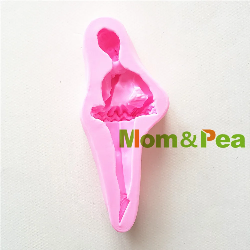 

1339 Бесплатная доставка силиконовая форма Mom & Pea для танцев, украшение для торта, 3D форма для помадки, пищевой класс