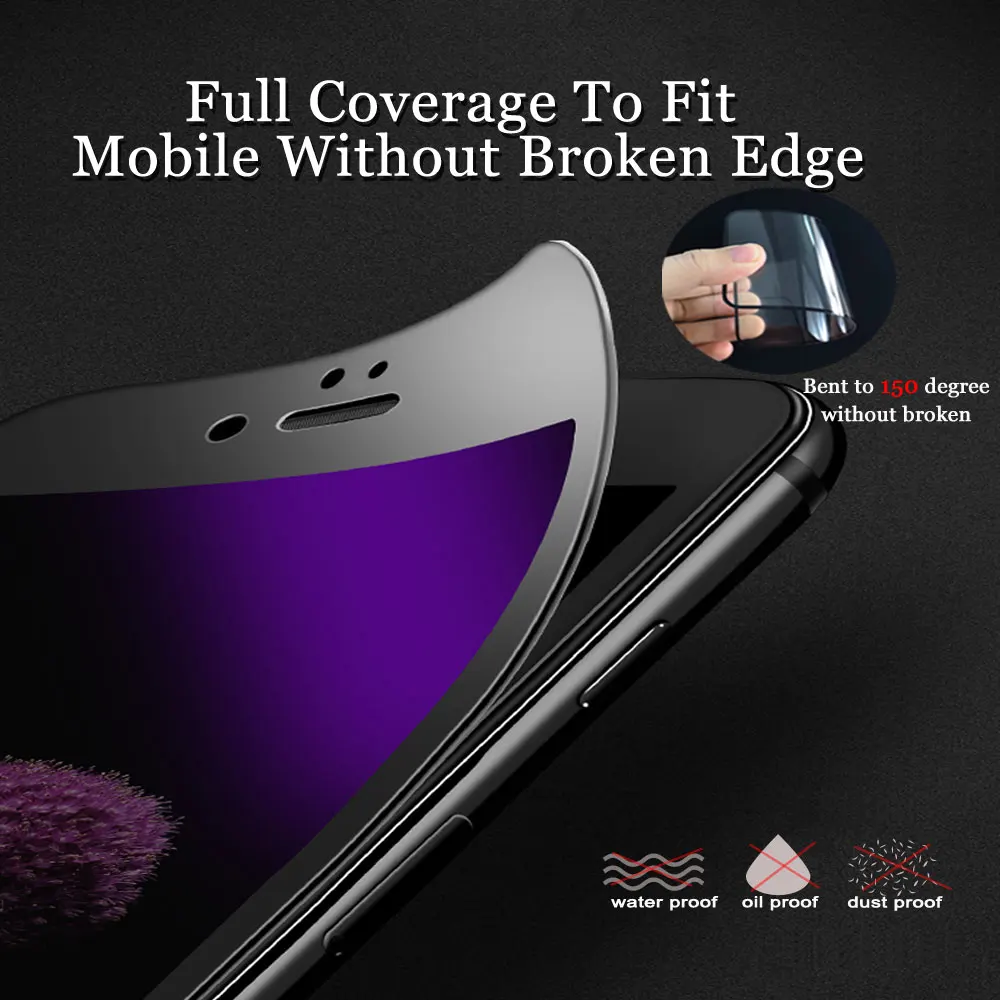 Для iphone 6 6s 6p закаленное стекло 6D полное покрытие для 7 7p 8 8s защитное