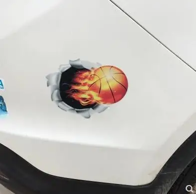 Бейсбольная Автомобильная наклейка креативная 3D стерео имитация баскетбольного