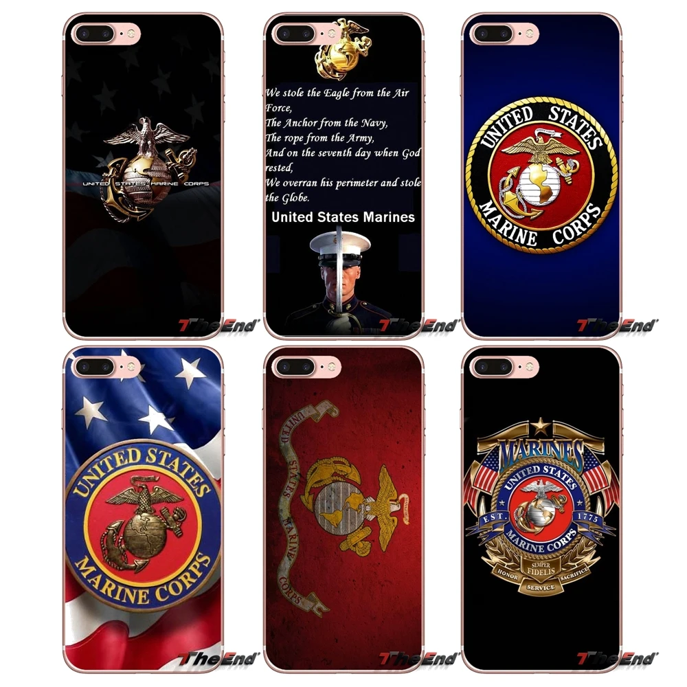 Для Samsung Galaxy S3 S4 S5 MINI S6 S7 edge S8 Plus Note 2 3 4 5 Grand Core Prime Eagle US USMC Marines Veteran Marine Corps|for samsung