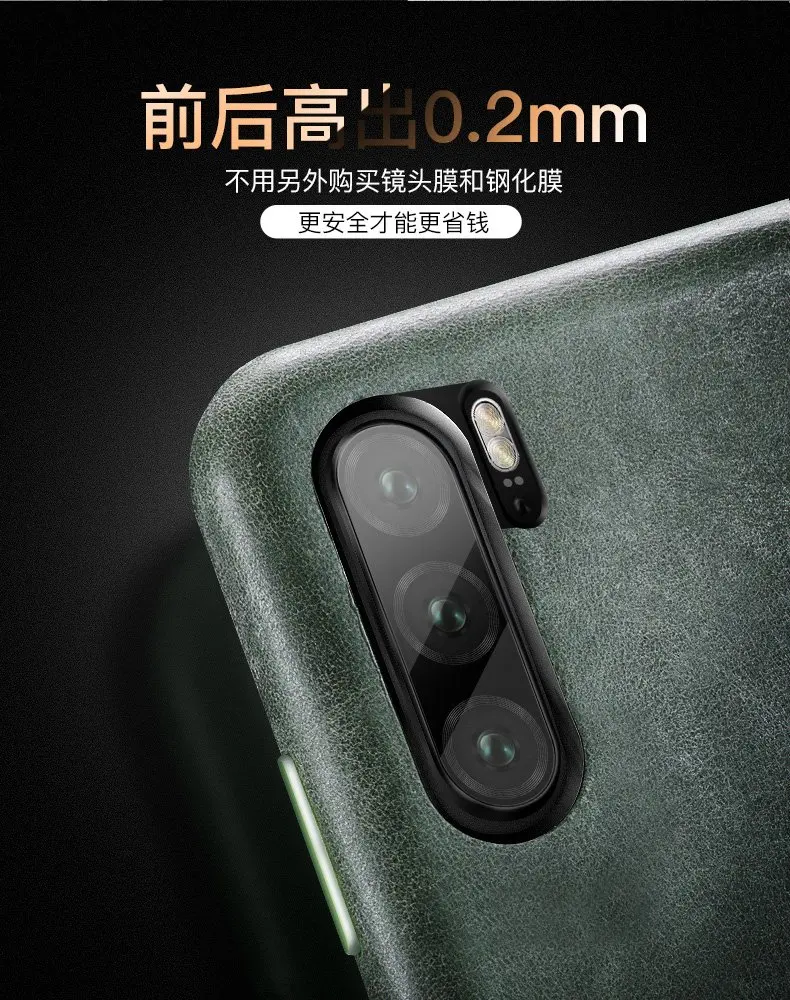 Первый слой воловьей кожи чехол для телефона huawei P30 PRO P30 чехол матовый Ретро Натуральная кожа