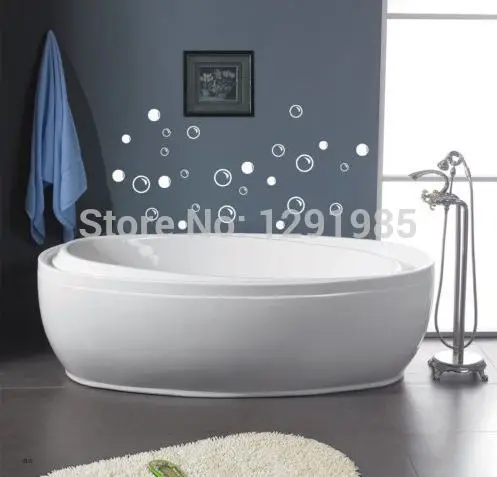 DIY мыльные пузырьки наклейки для ванной комнаты съемные настенные стеклянная