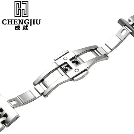 19 мм ремешок для Tissot lelocle1853 T41 развертывания застежка Часы Band матовый Сталь