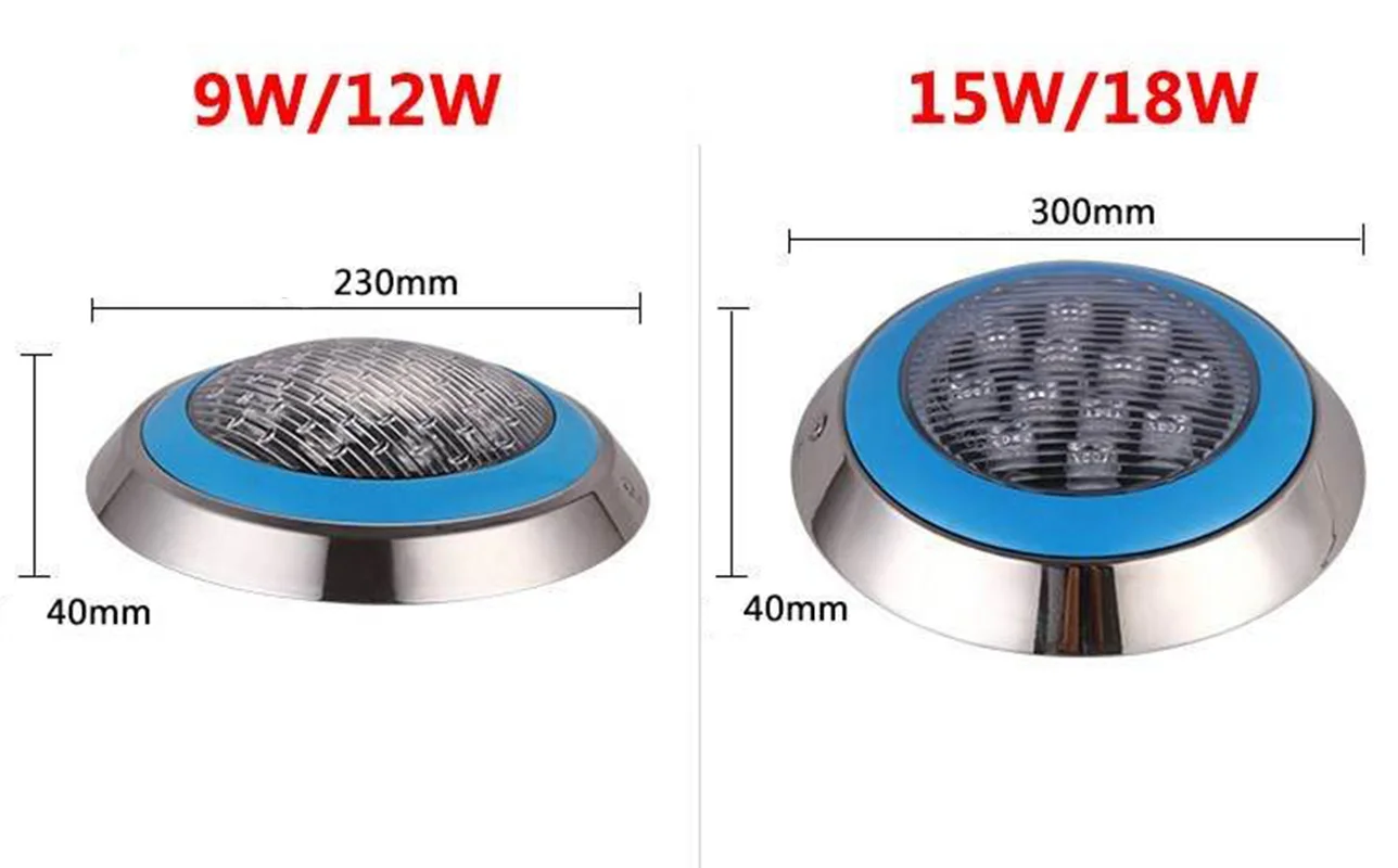Светодиодный RGB подводный бассейн свет Multi-Цвет 9W12W15W18W 24 W гамма пульта дистанционного управления наружного освещения IP68 подводный светильник