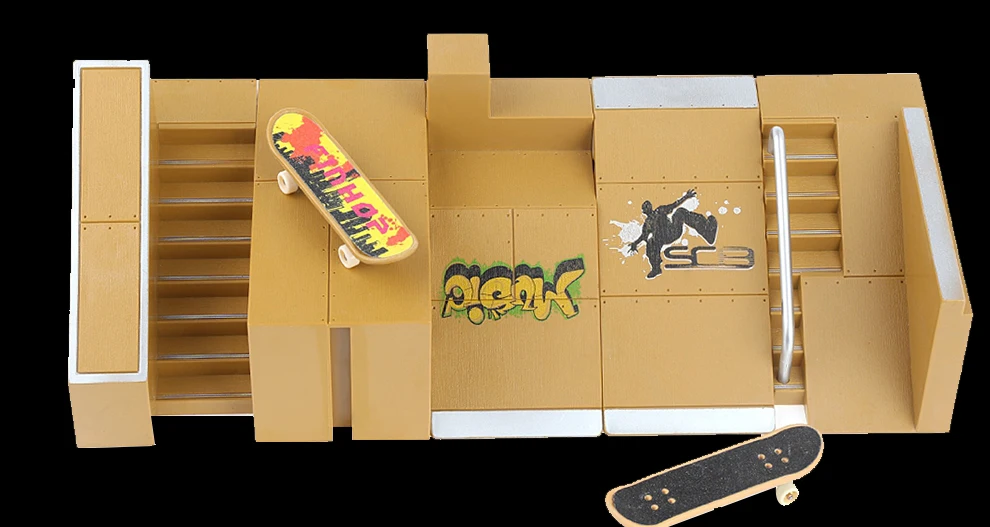 Новые 5 шт. скейт-парк комплект рампы Запчасти для Tech Deck гриф отличный Экстрим любителей спорта подходит для всех возрастов подарки