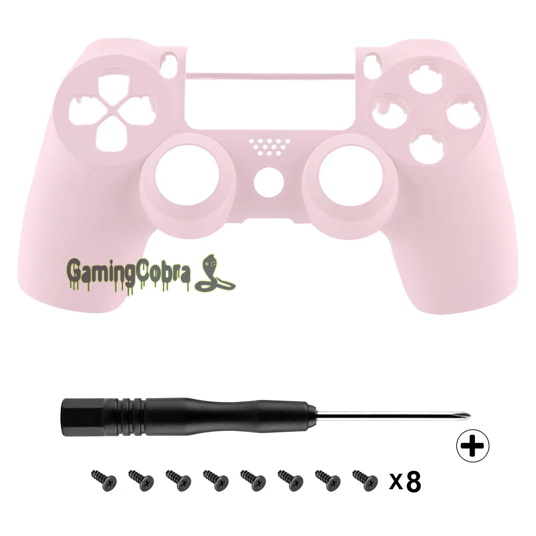 Sakura Pink Soft Touch задняя крышка передняя Корпус Оболочка Чехол запасного комплекта для PS4 тонкий поляризационный фильтр Pro контроллер JDM-040 JDM-050 JDM-055# SP4FX - Цвет: Sakura Pink
