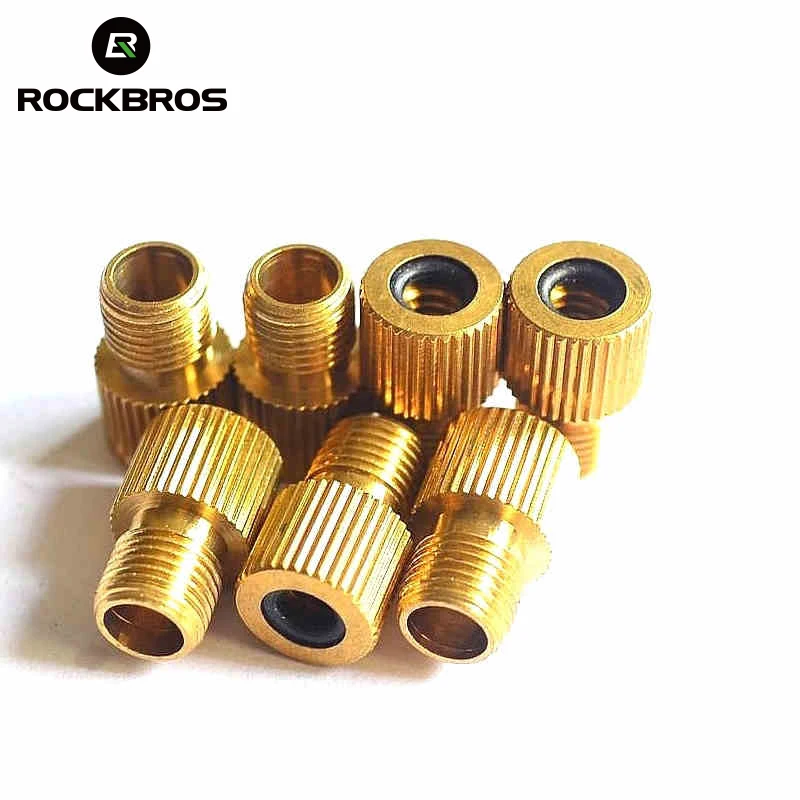 ROCKBROS велосипедный клапан адаптер клапана Presta к Schrader медный воздушный для