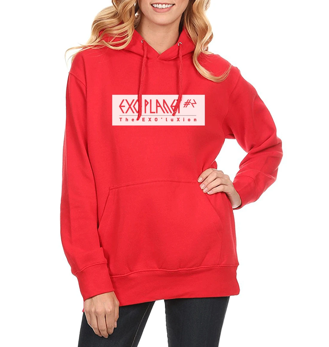 

Hot Sale Hoodies For Women Sweatshirts 2018 Spring Winter Fleece Women's Sportswear Female Sweatshirt EXO Star Wears Kpop Brand