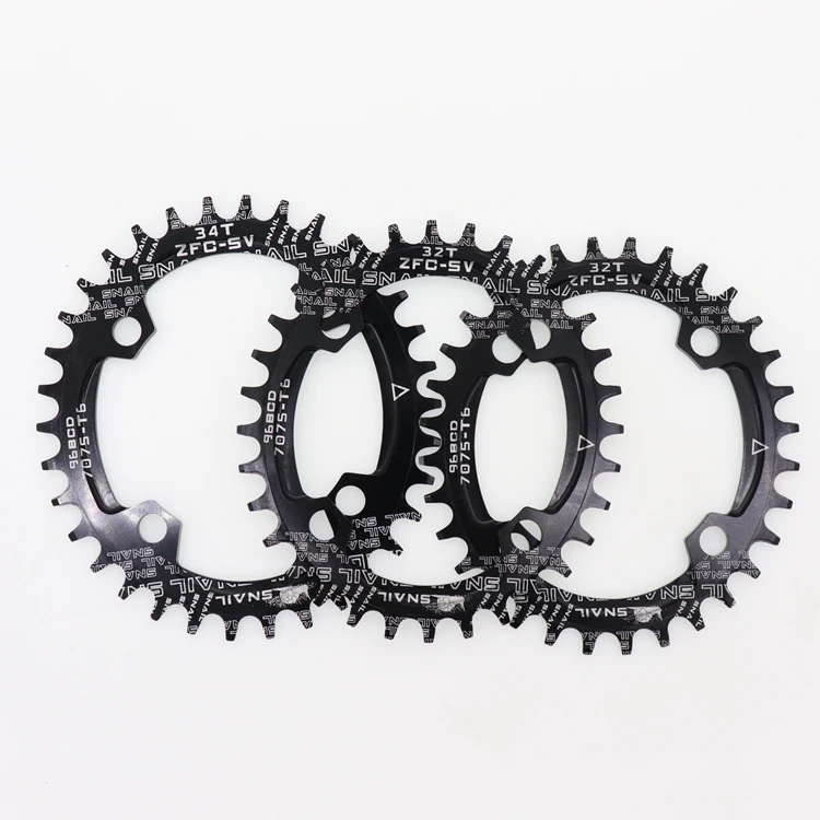 Улитка овальная Звездочка 96 BCD для shimano 32 34 36T 38t зуб однозубная пластина Звездочка MTB горный велосипед 96BCD цепь кольцо