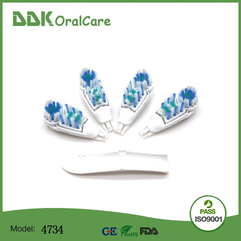 40pc/10Pack DDKOralcare 4734 Electric Toothbrush Heads Dual Clean Soft-Bristled For Oral B Cross Action | Бытовая техника