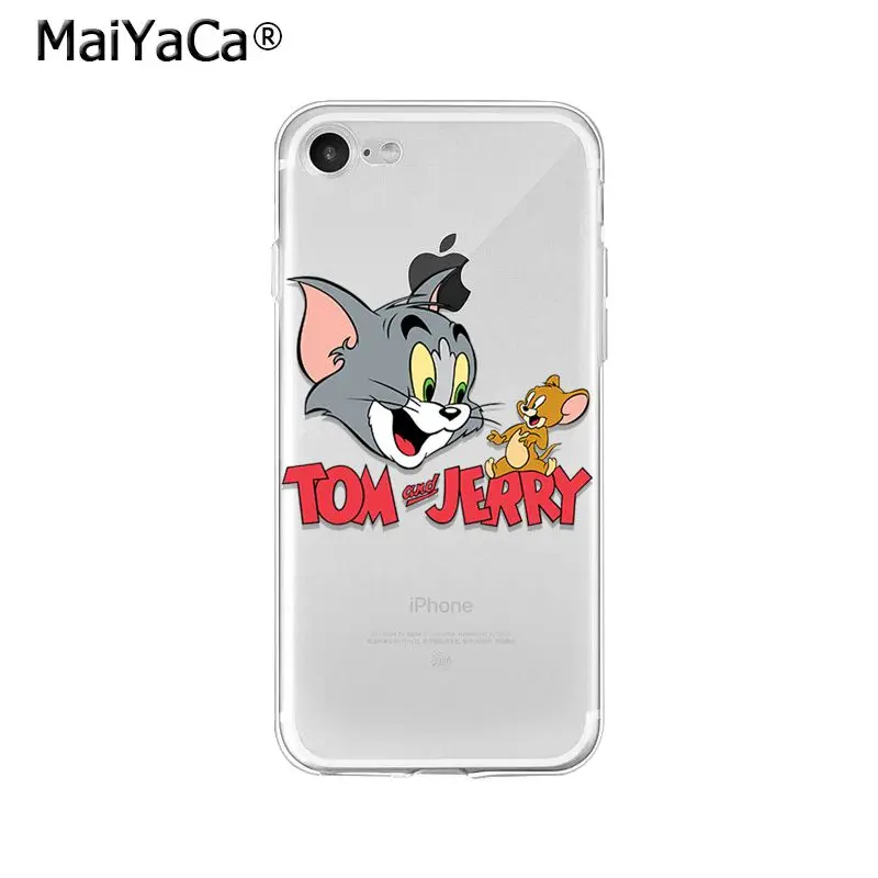 MaiYaCa Том и Джерри ТПУ Мягкий силиконовый чехол для телефона чехол для Apple iPhone 8 7 6 6S Plus X XS MAX 5 5S SE XR мобильных телефонов