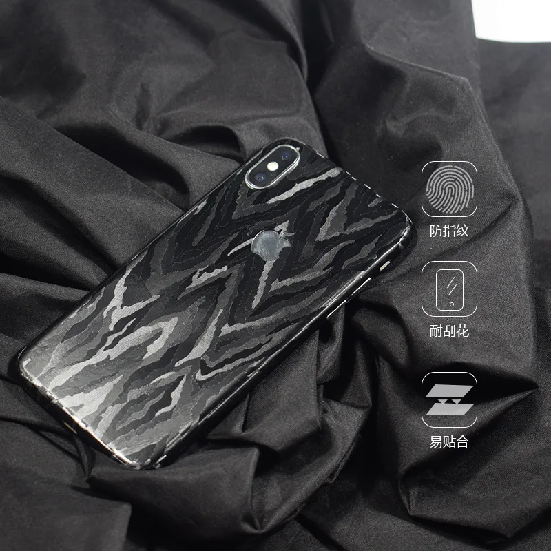 3D Camouflage Back Film For Apple iPhone7 iPhone X 8 6 6S Mobile Decorative Protector Stickers AE Saver SHIP+Gift |