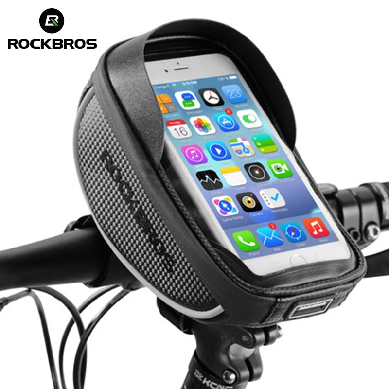 ROCKBROS велосипедная сумка для велосипеда передняя рамка руль сенсорных экранов 4 8