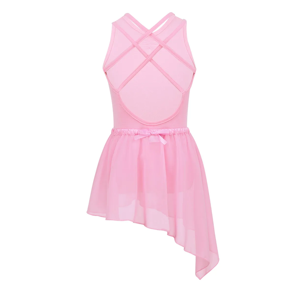Милый детский балетный купальник с перекрестной спинкой для девочек