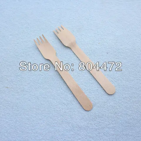 2400 оптовая продажа простые деревянные вилки столовые приборы-одноразовые