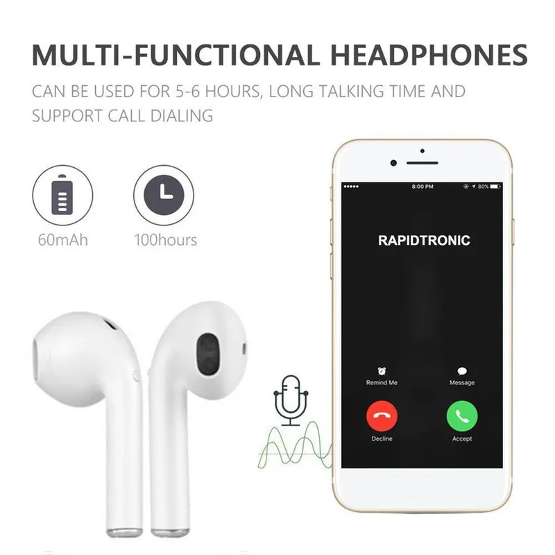 Беспроводные наушники LAMILA I7 I9S Bluetooth-гарнитура внутриканальные невидимые