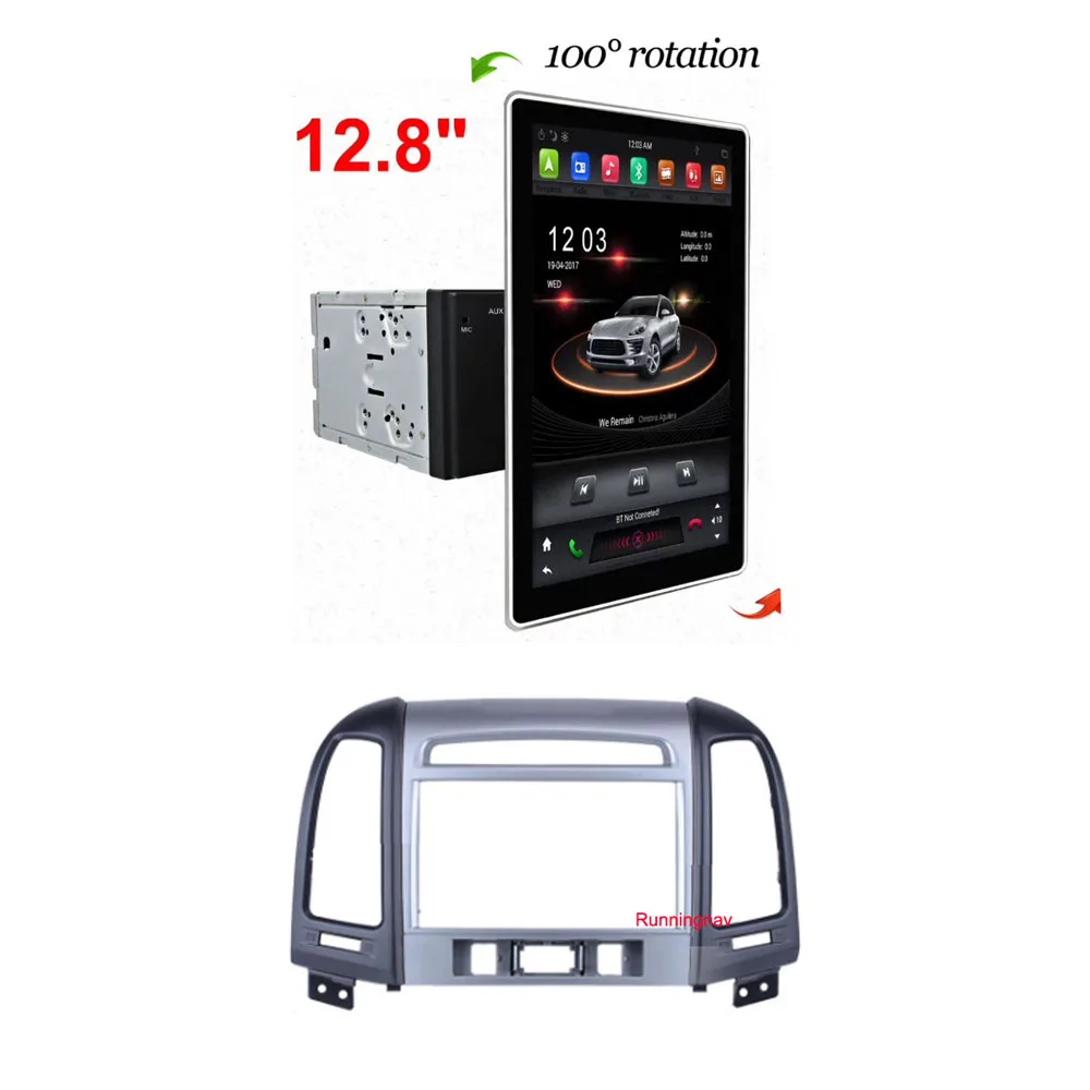 12 8 &quotPX6 Tesla Тип Android 1 gps автомобильный dvd плеер с двумя цифровыми входами для hyundai