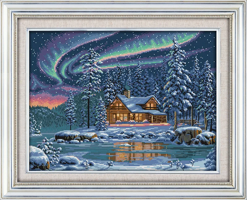 Вышивка крестиком Aurora Borealis 11CT 14CT Набор для вышивки оптовая продажа наборы C459 | Дом