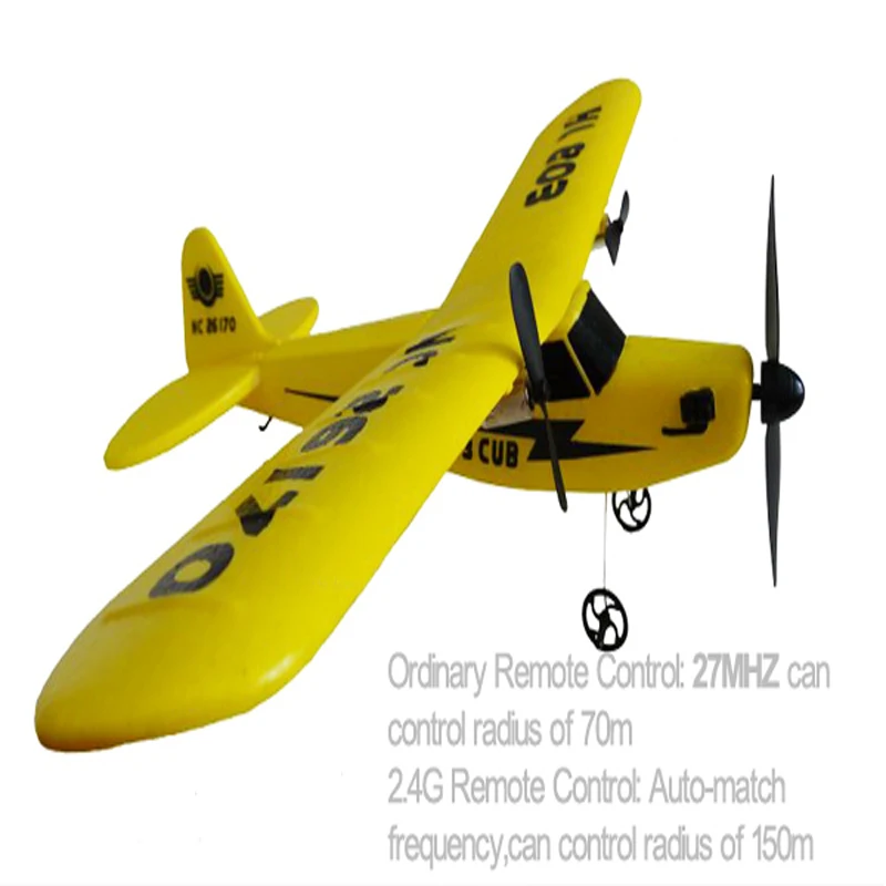HuaLe HL803 2 4G Модернизированный PIPER J3 CUB NC26170 радиоуправляемый самолет RTF|airplane rtf|piper j3