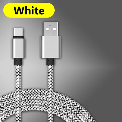 White type c Тип usb C зарядный кабель для передачи данных для samsung Galaxy A6/A8/плюс A3/A5/A7 S8 1/2/3 М длинные мобильного телефона Зарядное устройство короткий шнур - Цвет: White type c