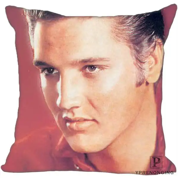 Square Pillowcases На Заказ Декоративная наволочка Элвис Пресли рок квадратная на молнии наволочка лучший подарок 35X35,40x40,45x45 см(одна сторона) 180516-30 - Цвет: Square Pillowcases