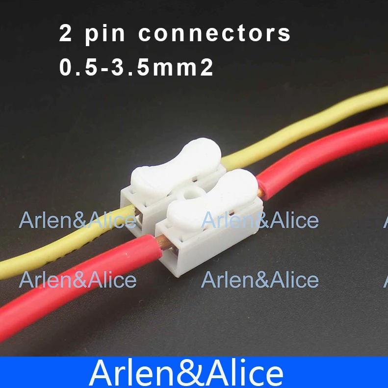 500 шт. 2 pin быстрый кабель разъем Клемма 10 А 250 В|terminal connect|connector terminalconnector adapter |