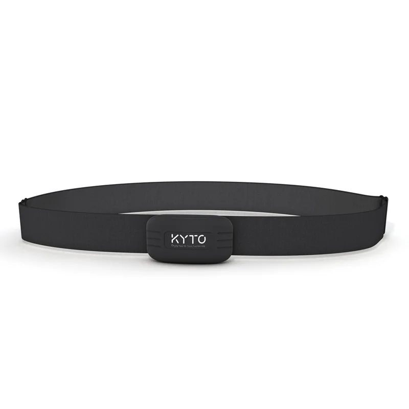 KYTO монитор сердечного ритма нагрудный ремень Bluetooth 4,0 ANT фитнес-датчик совместимый ремень Wahoo Polar Garmin подключенный наружный ремешок - Цвет: Black