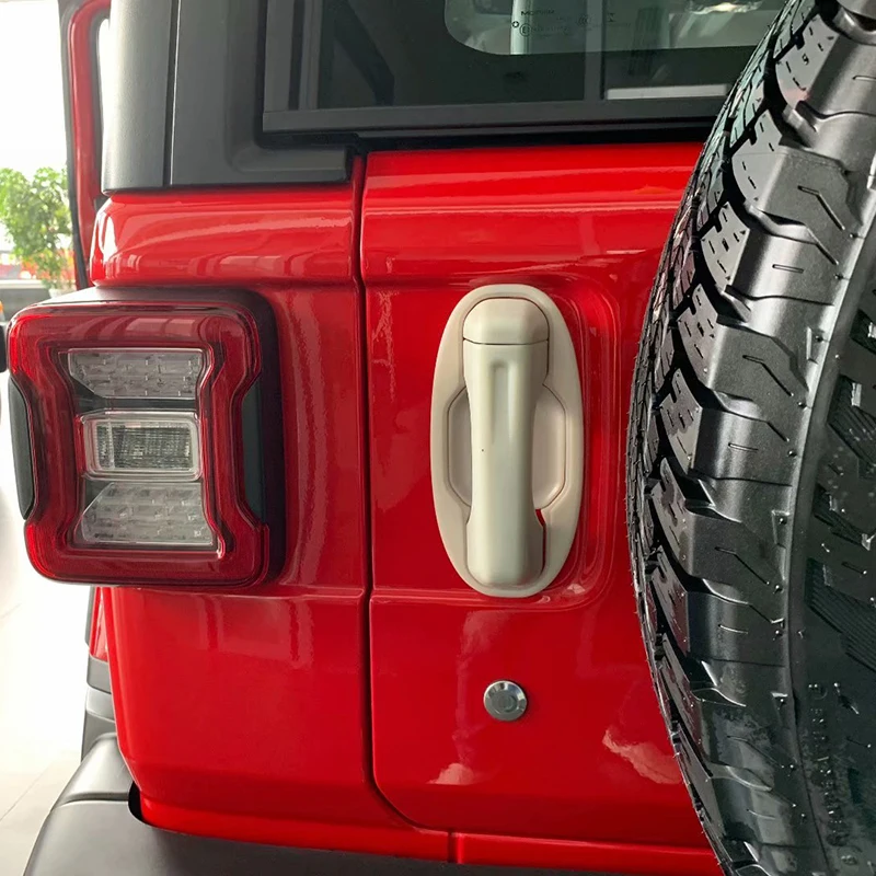 Для Jeep Wrangler JL аксессуары Дверная ручка Крышка дверная чаша Потяните хромированная внешняя отделка Литье украшение