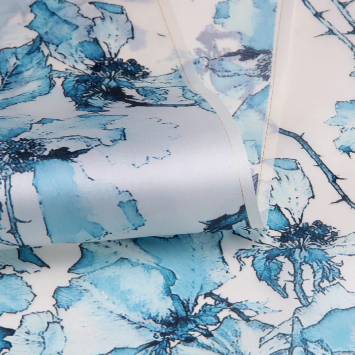 

CNUM SO049 100% Natural Silk Organza/ Lucid And Allure Rose /Silk Fabric Silk /Width 1.48yd Thickness 14mm /Unit: Meter
