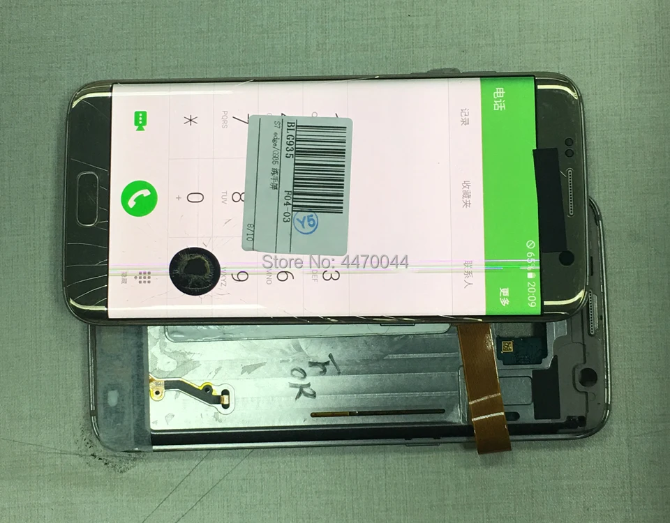 Дефектная практика ЖК-экран с рамкой используется для samsung Galaxy S8 Plus S7edge S7 edge разбитое стекло/рамка отделяющая обучение