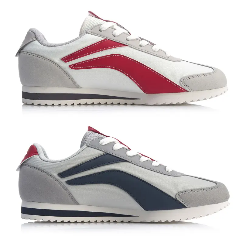 Li-Ning Для мужчин 3 км классический Обувь для отдыха хит-Цвет Ретро стиль жизни обувь подкладка спортивные легкие кроссовки AGCP079 YXB315