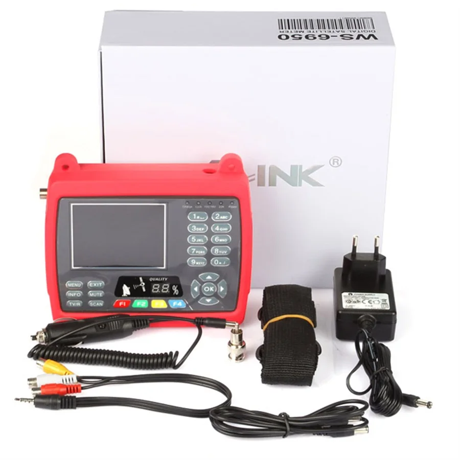 satlink ws 6950 3.5 &quot satellite finder dvb s sat Satellite Signal Finder Meter link digital|Спутниковое ТВ| |