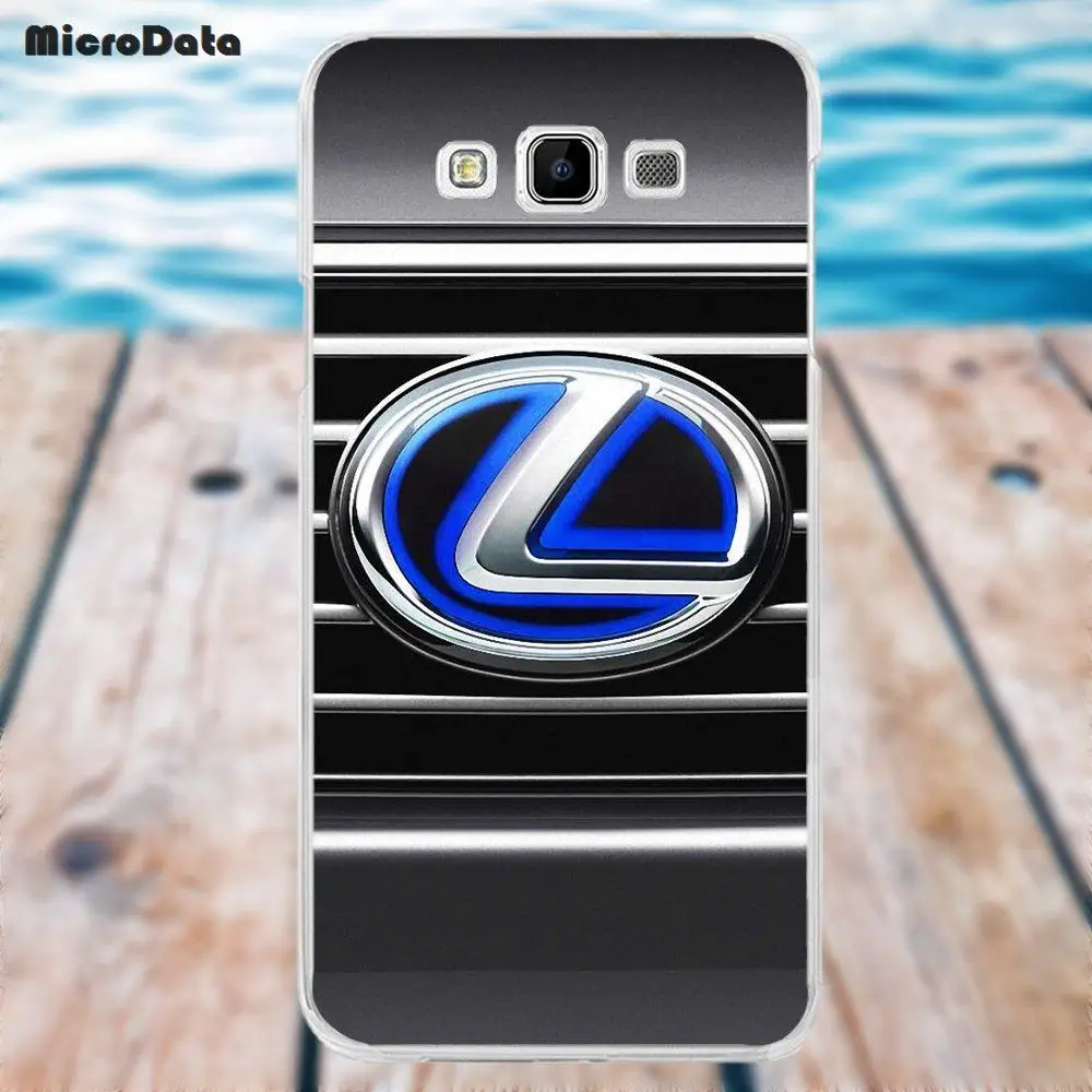 Мягкие чехлы из ТПУ с микроданными, роскошный Автомобильный логотип Lexus для samsung Galaxy A3 A5 A7 J1 J2 J3 J5 J7