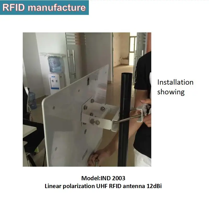 UHF rfid антенна 12dbi линейная поляризация работа с гоночной меткой времени наклейки +