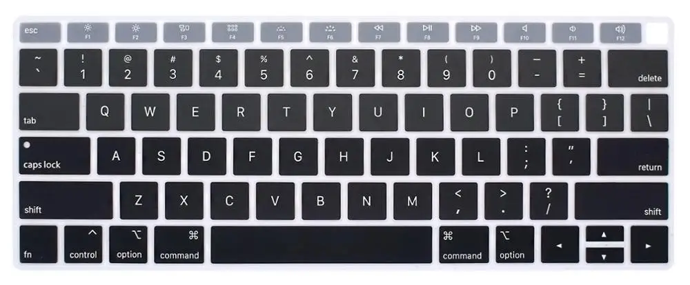 Gradient Gray Красочная мягкая силиконовая клавиатура для MacBook New Air 13 с retina& Touch ID A1932 английская градиентная клавиатура - Цвет: Gradient Gray