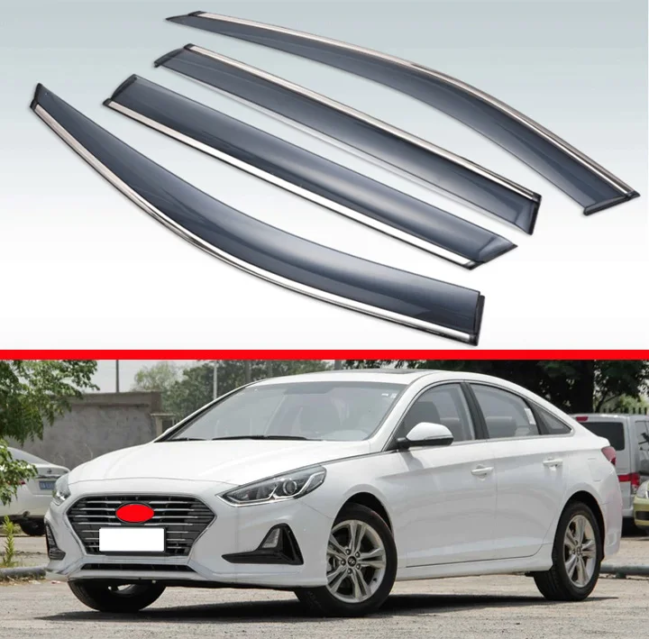 4 шт. пластиковый Наружный козырек для Hyundai Sonata MK9 2015 2016 2017 2018|Навесы и укрытия| |