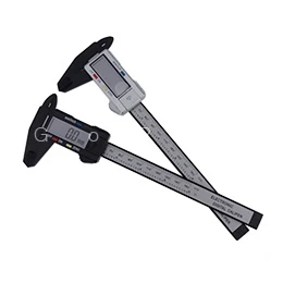 Free Shipping Vernier Caliper 150mm 6inch Accuracy 0.1mm Digital Display Plastic Simple Black White | Инструменты