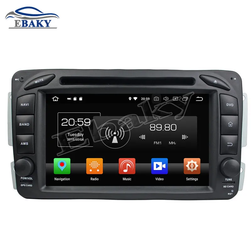 2din Восьмиядерный Android 9 0 Автомобильный DVD Радио для Benz ML W163/CLK W209/c класс W203/SLK W170/e