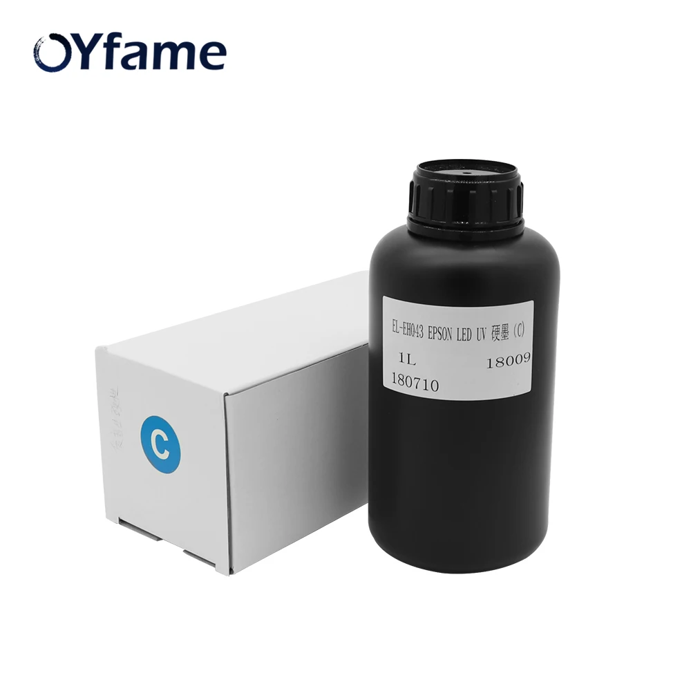 OYfame 1 Набор импортных УФ-чернил для УФ-принтера Универсальные светодиодные