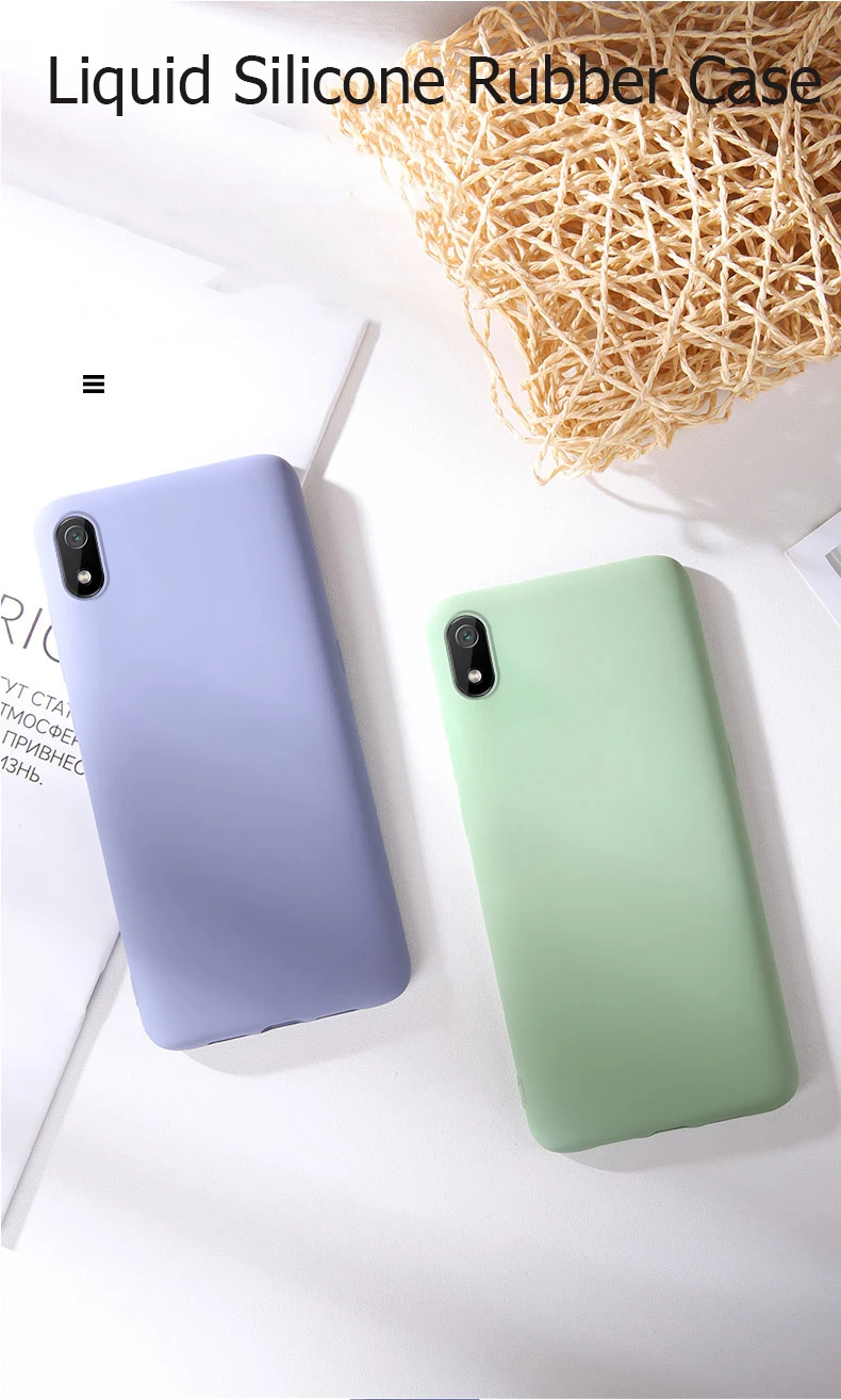 Для Xiaomi Redmi 7 NFH жидкий силиконовый мягкий чехол для Xiaomi 7A Redmi 7A телефон удобный противоударный задний Чехол чехол s