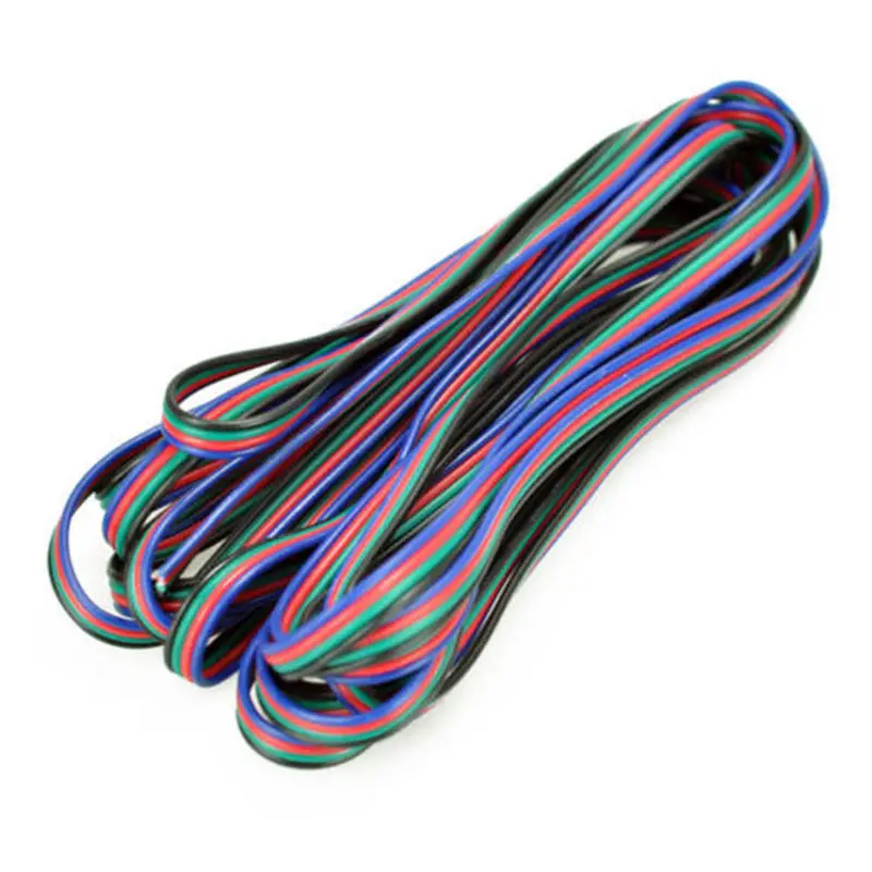 4-контактный RGB удлинитель провод шнур для гибких 5050 3528 светодиодный RGB полосы и RGB модули Светодиодный аксессуар соединительный провод