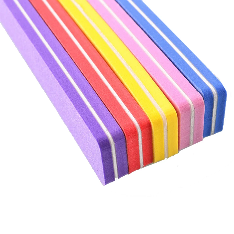 10 шт./лот шлифовальная губка для ногтей буферный блок УФ-геля пилки 100 180