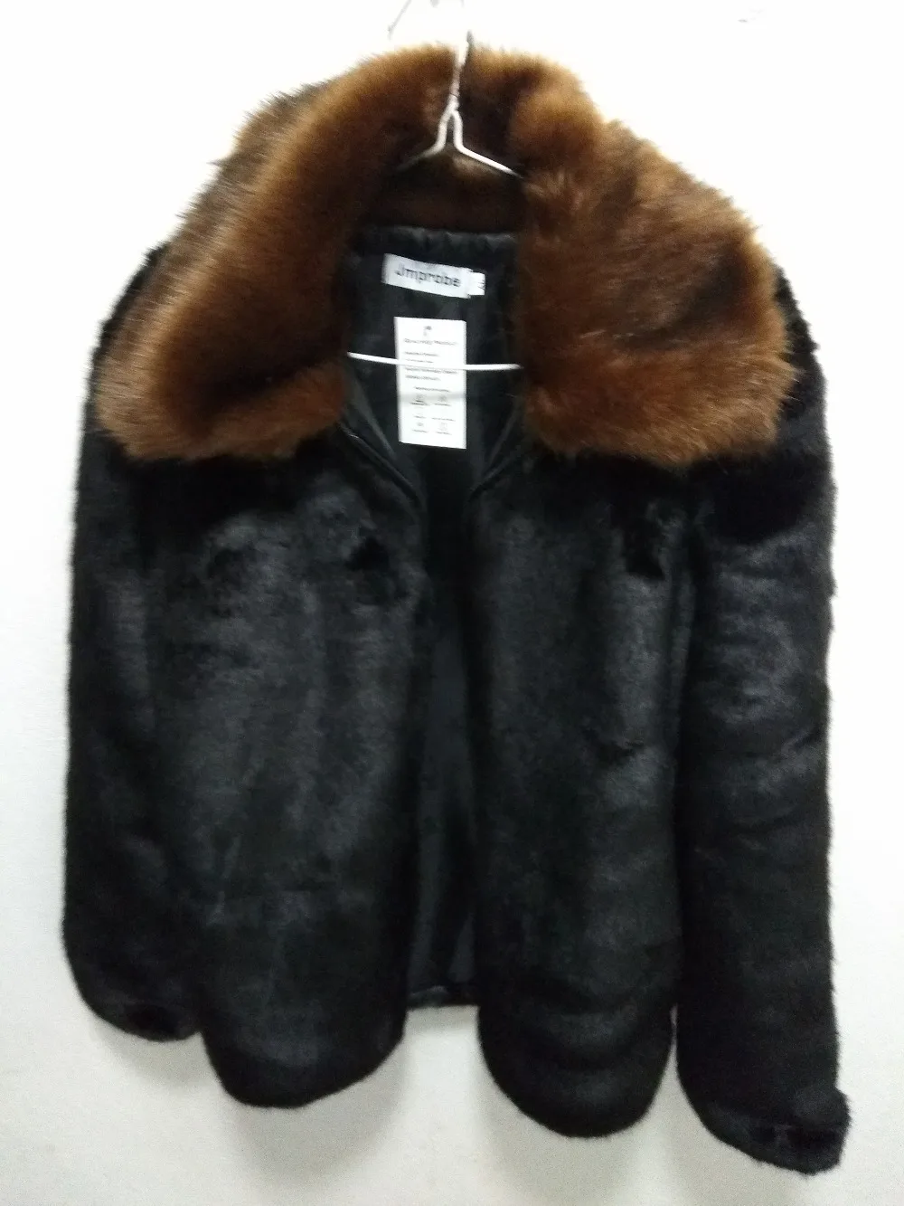 S/5XL Мужские шубы из искусственного меха норки размера плюс зимняя Осенняя теплая верхняя одежда из искусственного меха мужские куртки верхняя одежда черного цвета K389